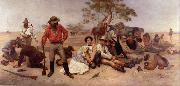 William Strutt William Strutt Bushrangers oil painting reproduction